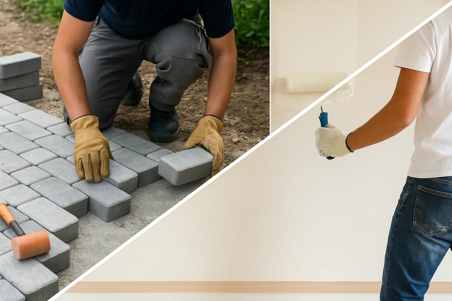 Services d'entretien et d'aménagement paysager et de rénnovation intérieure